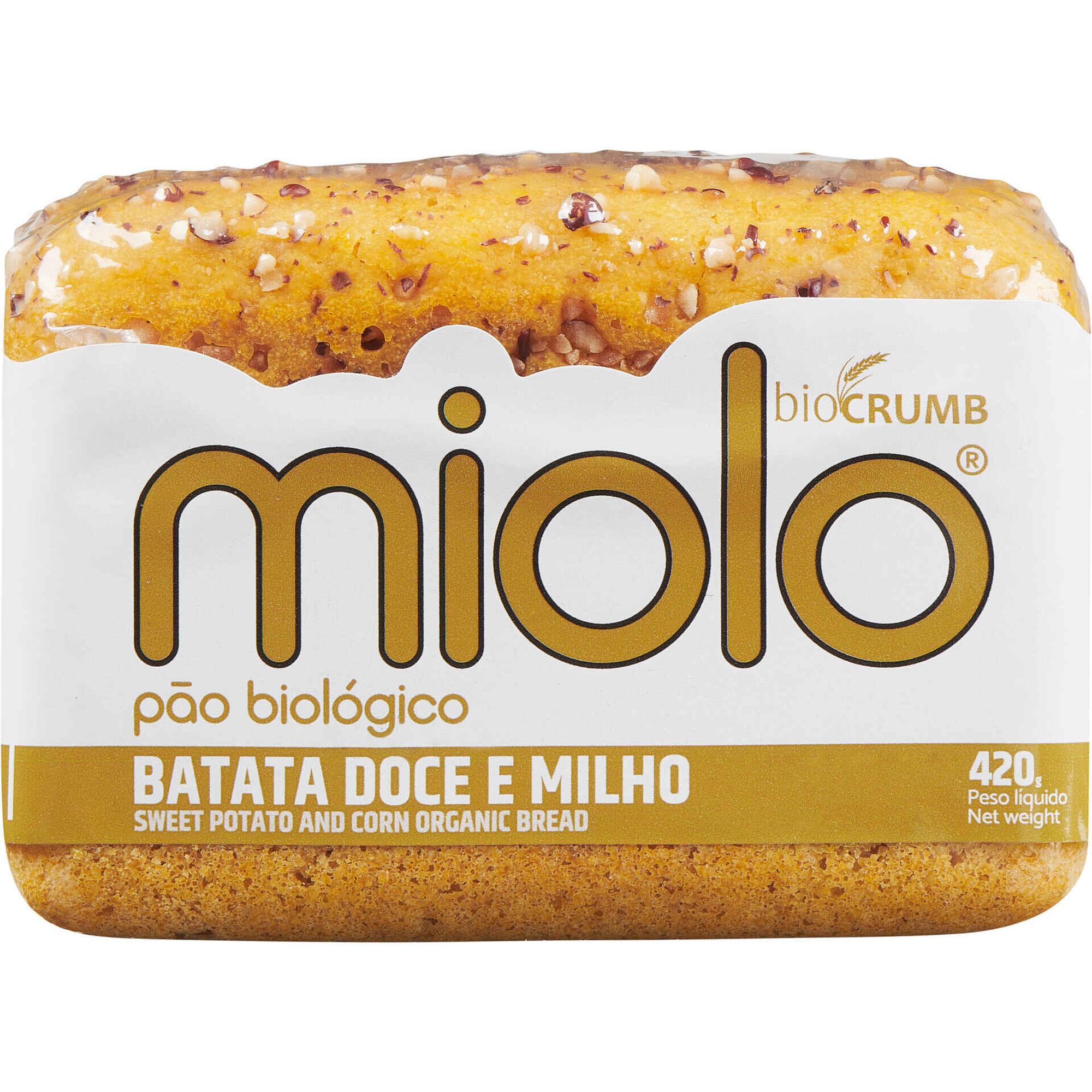 P&atilde;o de Batata Doce e Milho Biol&oacute;gico Miolo