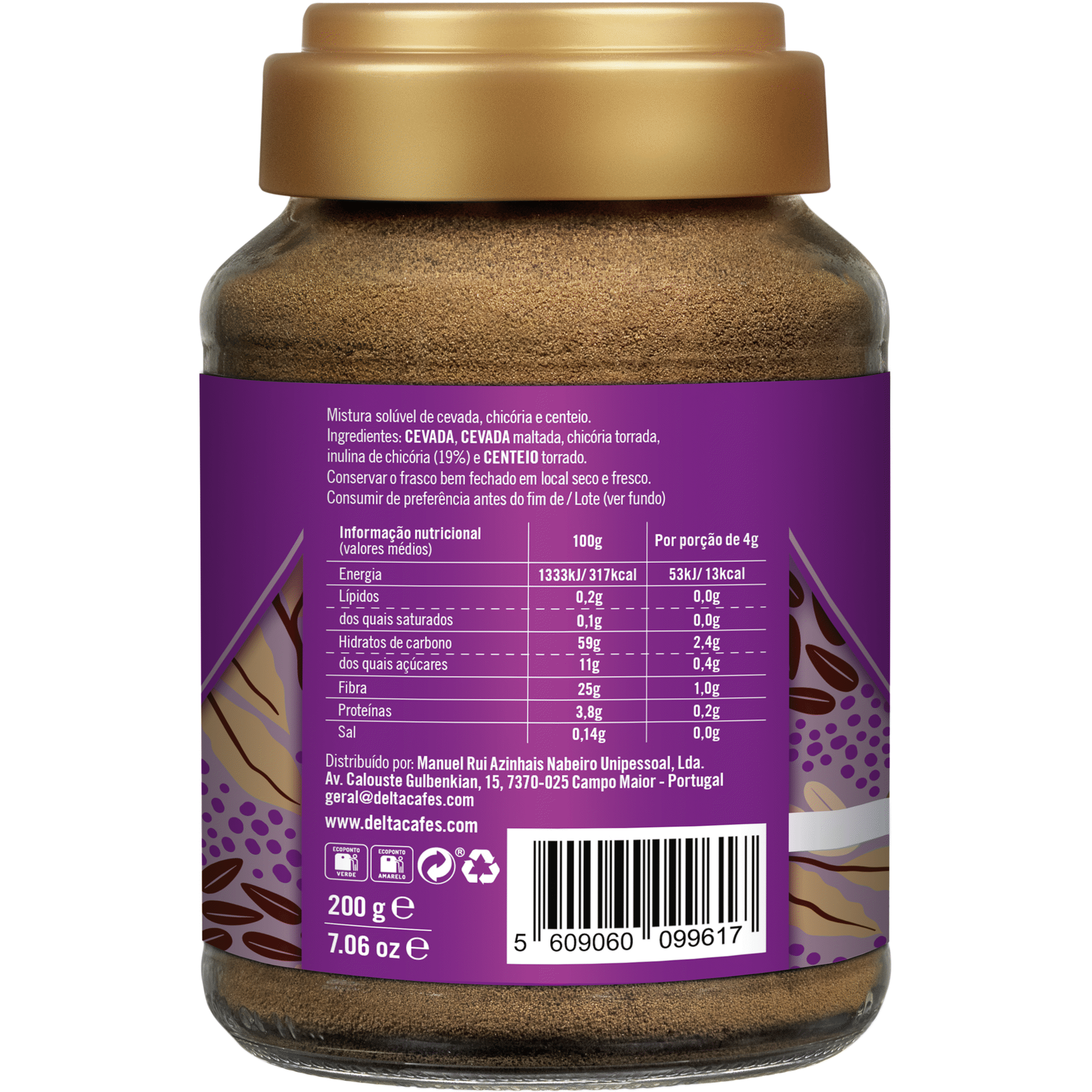 Bebida Cereais e Fibra Solúvel