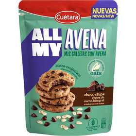 Bolachas All My Avena com Chocolate Cu&eacute;tara