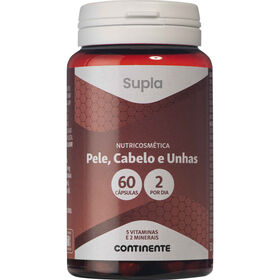Suplemento Alimentar Cabelo, Pele e Unhas C&aacute;psulas Supla