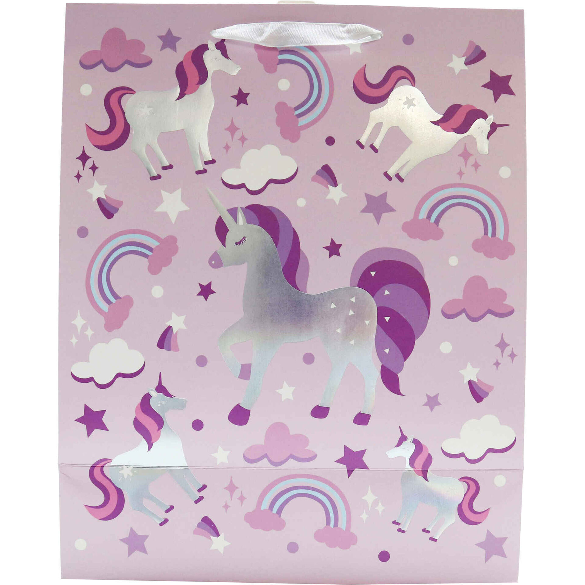 Saco para Presentes Unic&oacute;rnio 3D 35x28x14cm