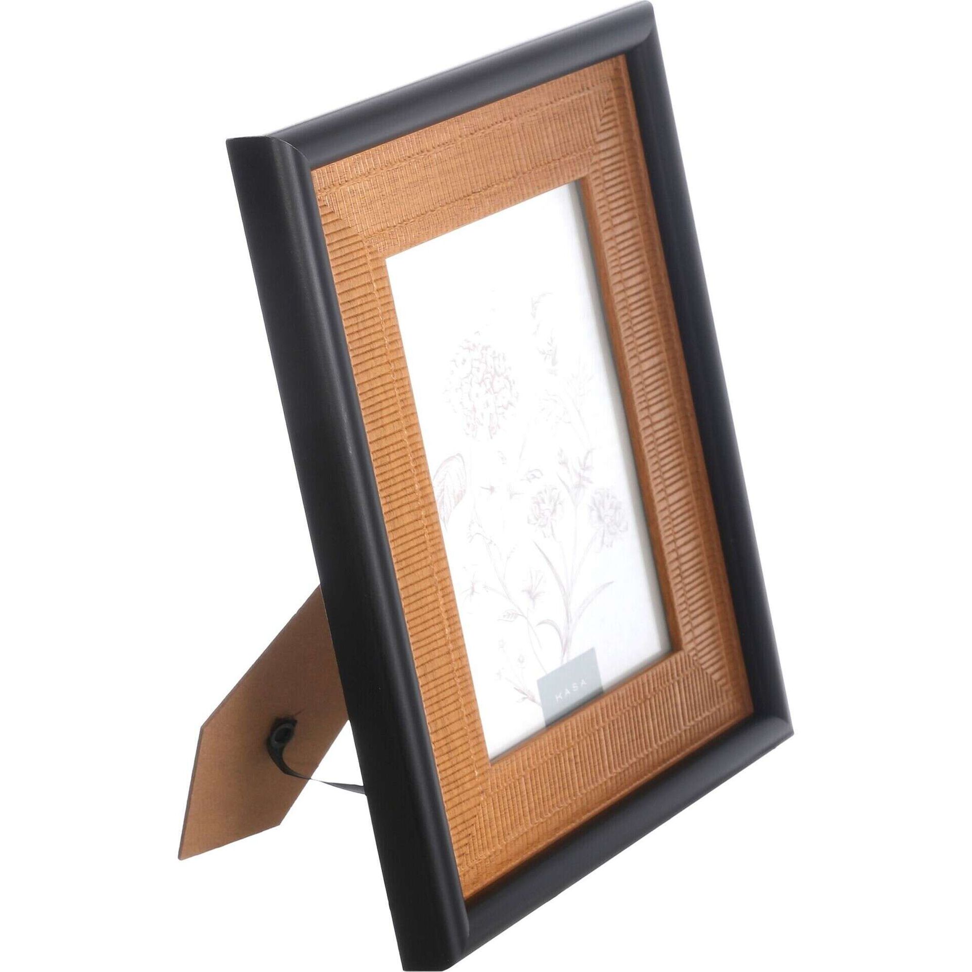 Moldura 13x18cm Palhinha com Rebordo Preto