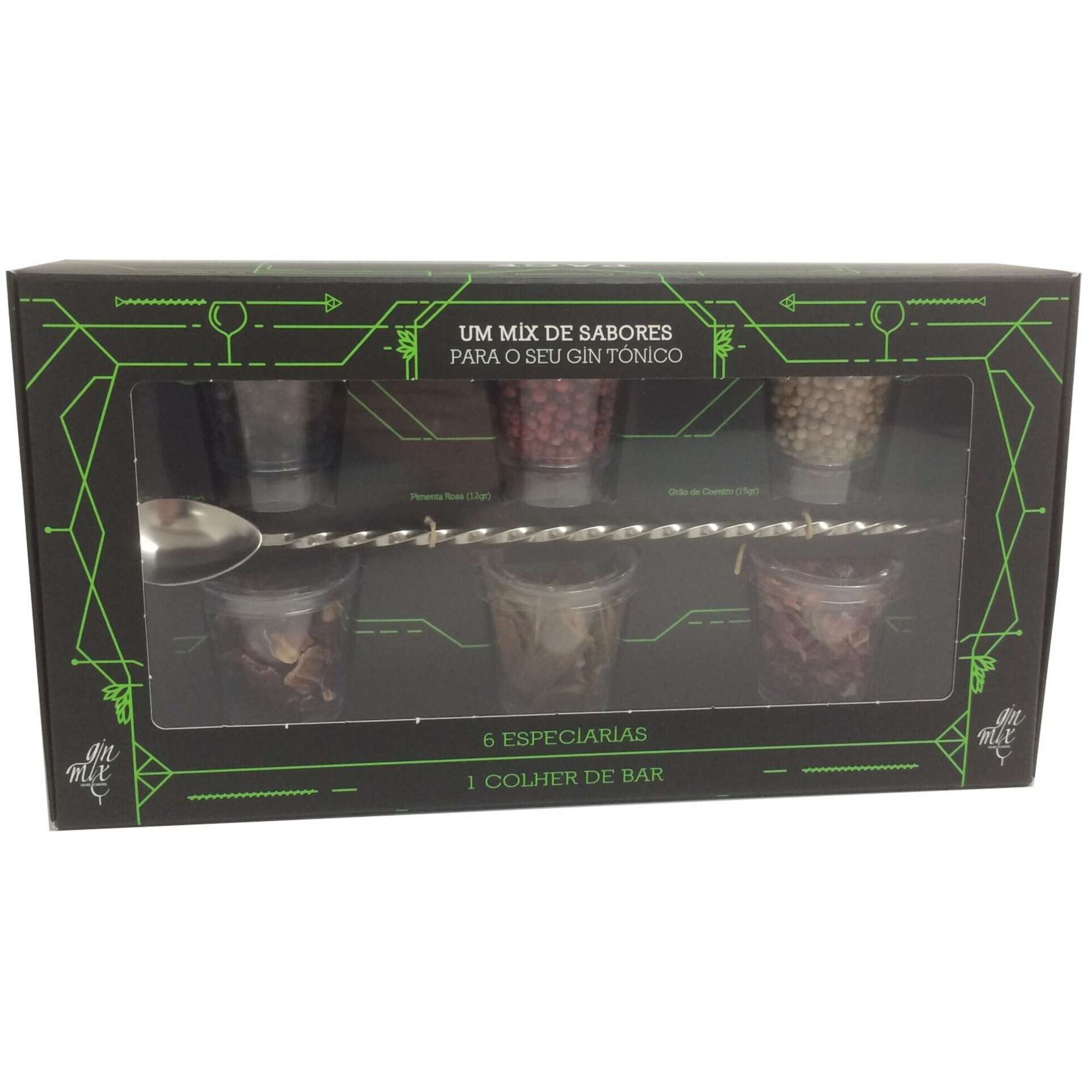 Conjunto 6 Especiarias para Gin com Colher