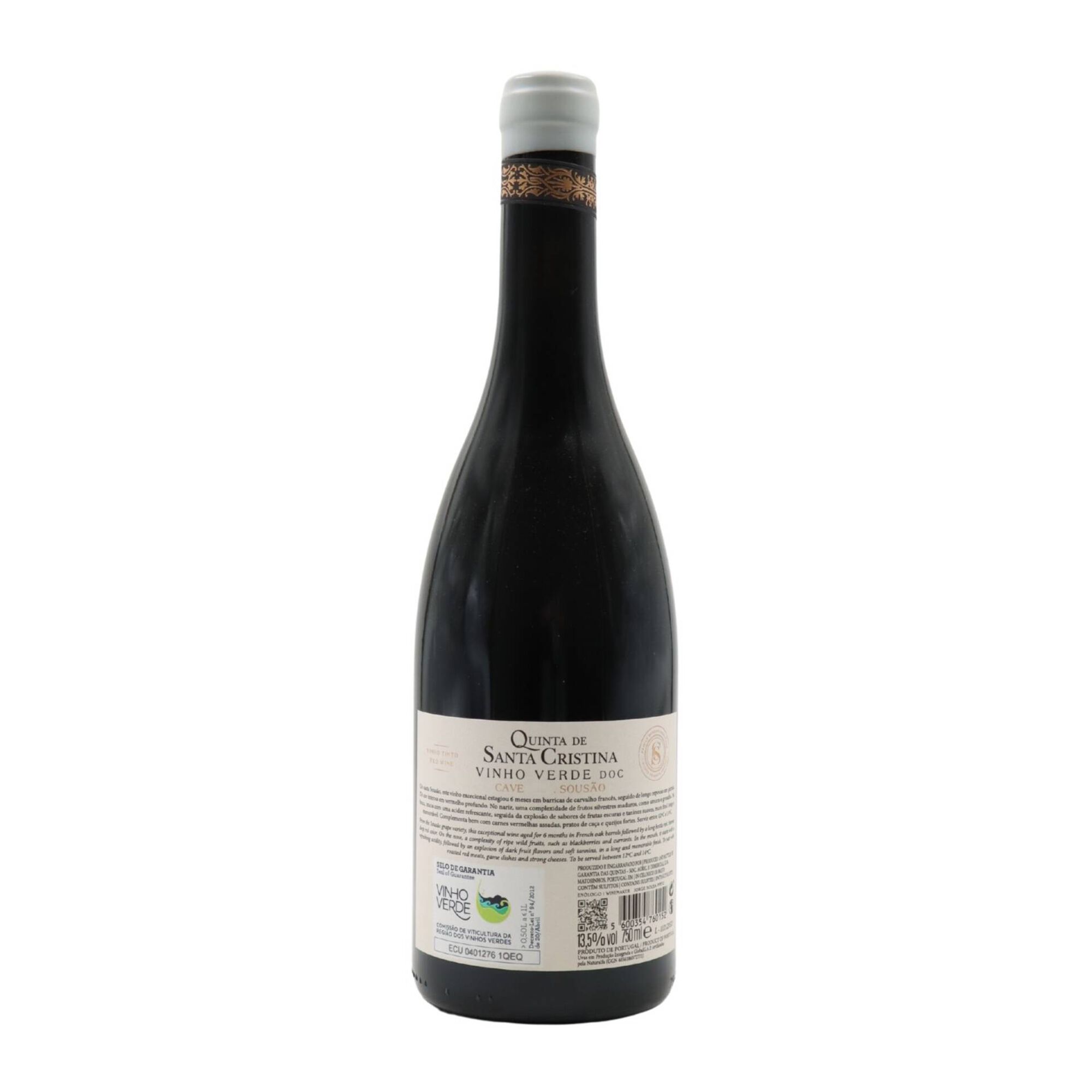 Quinta De Santa Cristina Cave Sous&atilde;o Vinho Verde Tinto