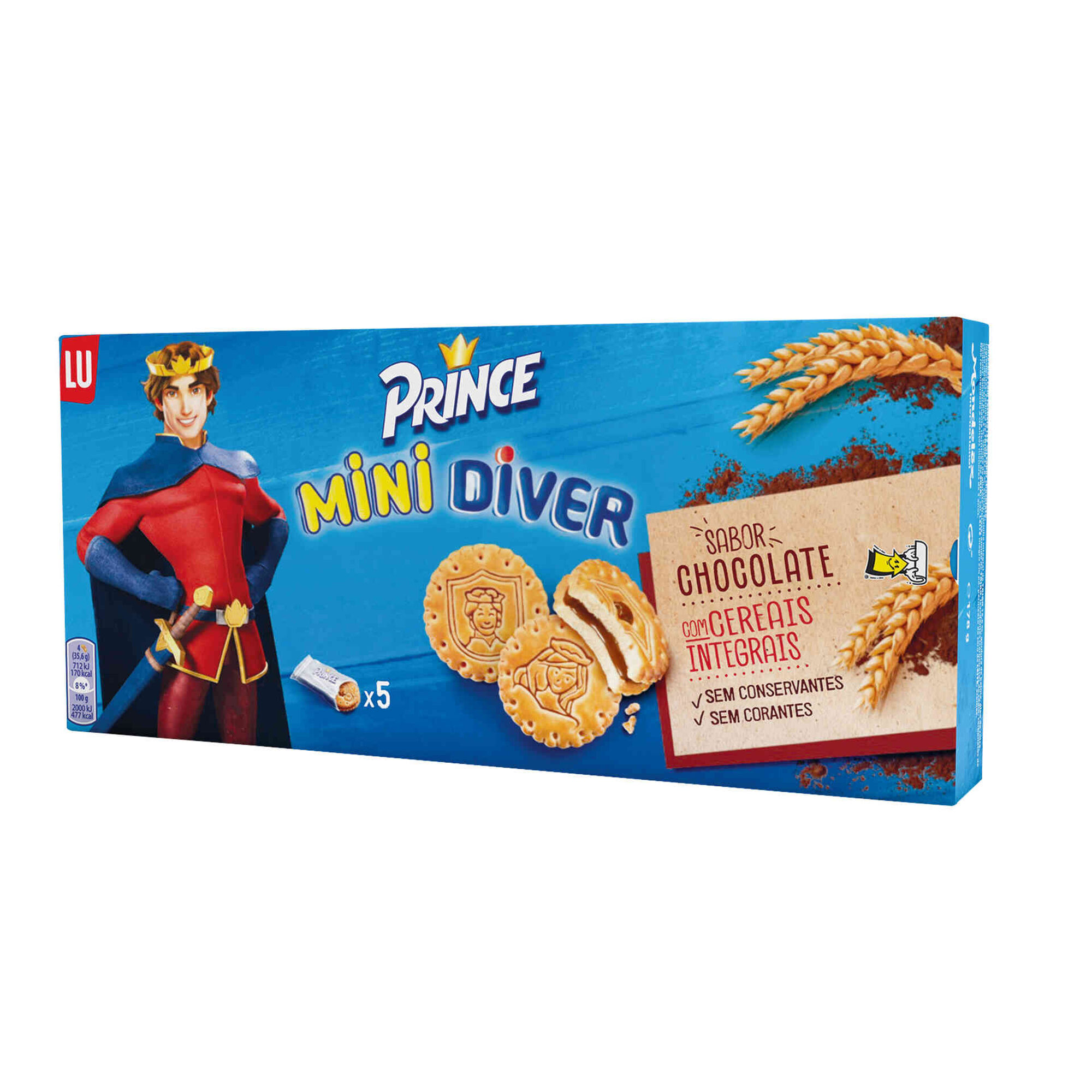 Bolachas Mini Diver com Recheio de Chocolate Bolachas Mini Diver com Recheio de Chocolate