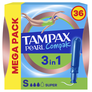 Tampões Compak Pearl Super Com Aplicador Tampax