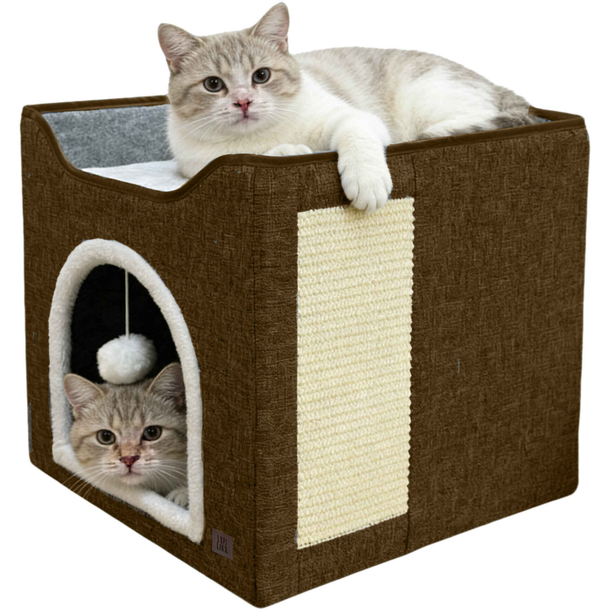 Arranhador para Gato Casa Castanho Lupi Linx