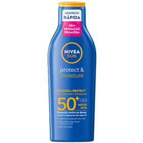 Protetor Solar Lo&ccedil;&atilde;o Protect & Moisture FPS 50+ Nivea Sun