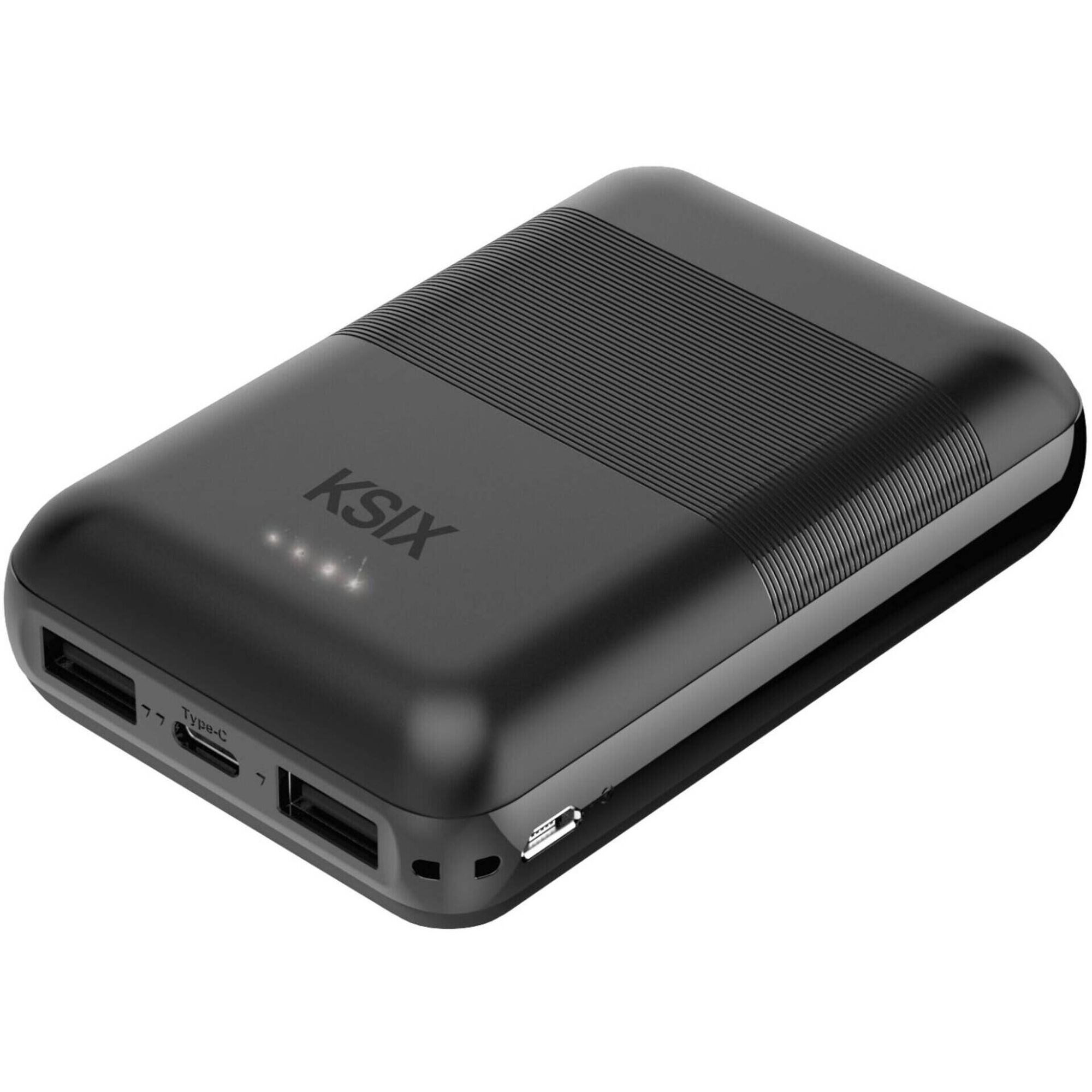Powerbank Mini 10.000 mAh 10 W USB-A e USB-C Preto Ksix