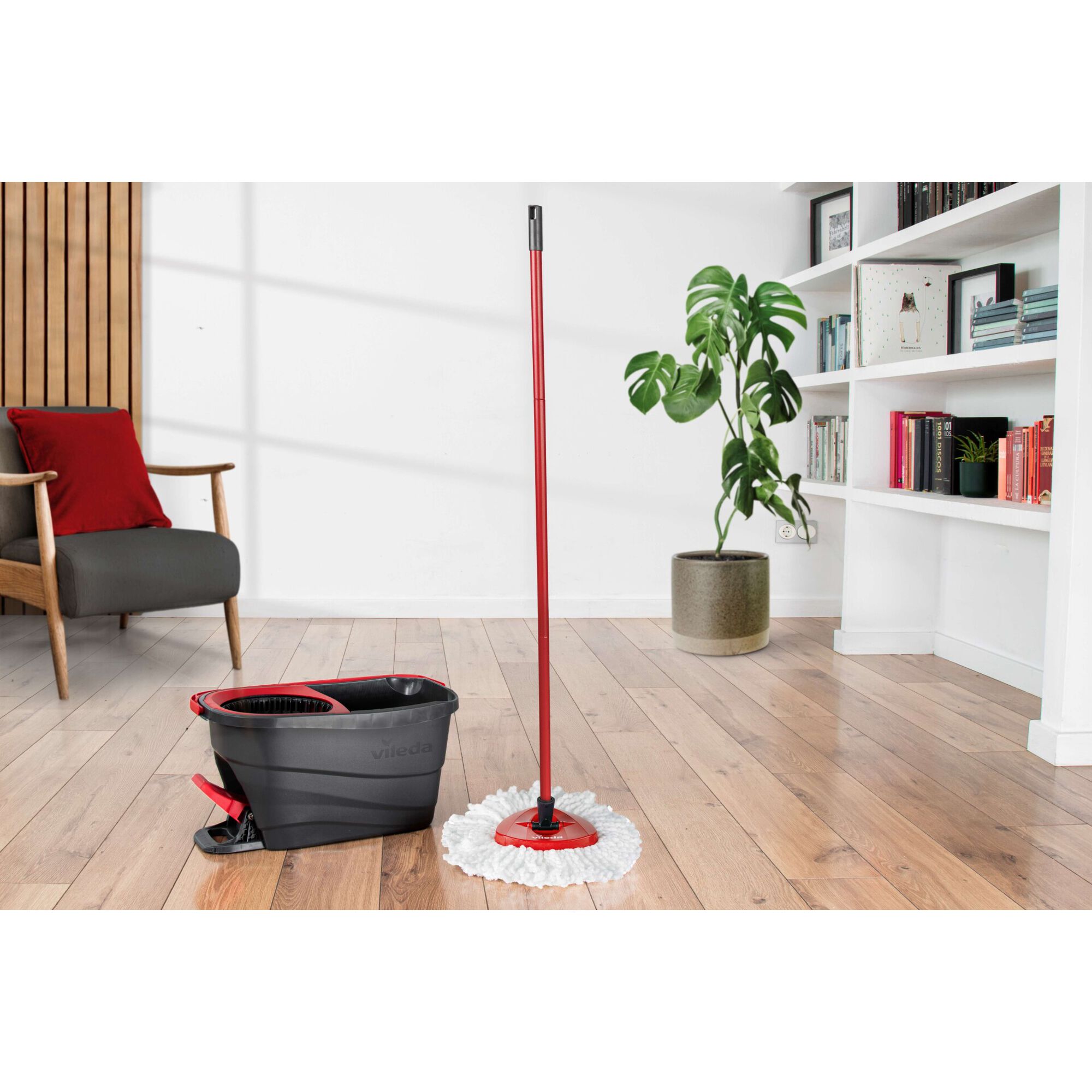 Sistema Turbo Smart Esfregona Microfibras e Balde com pedal