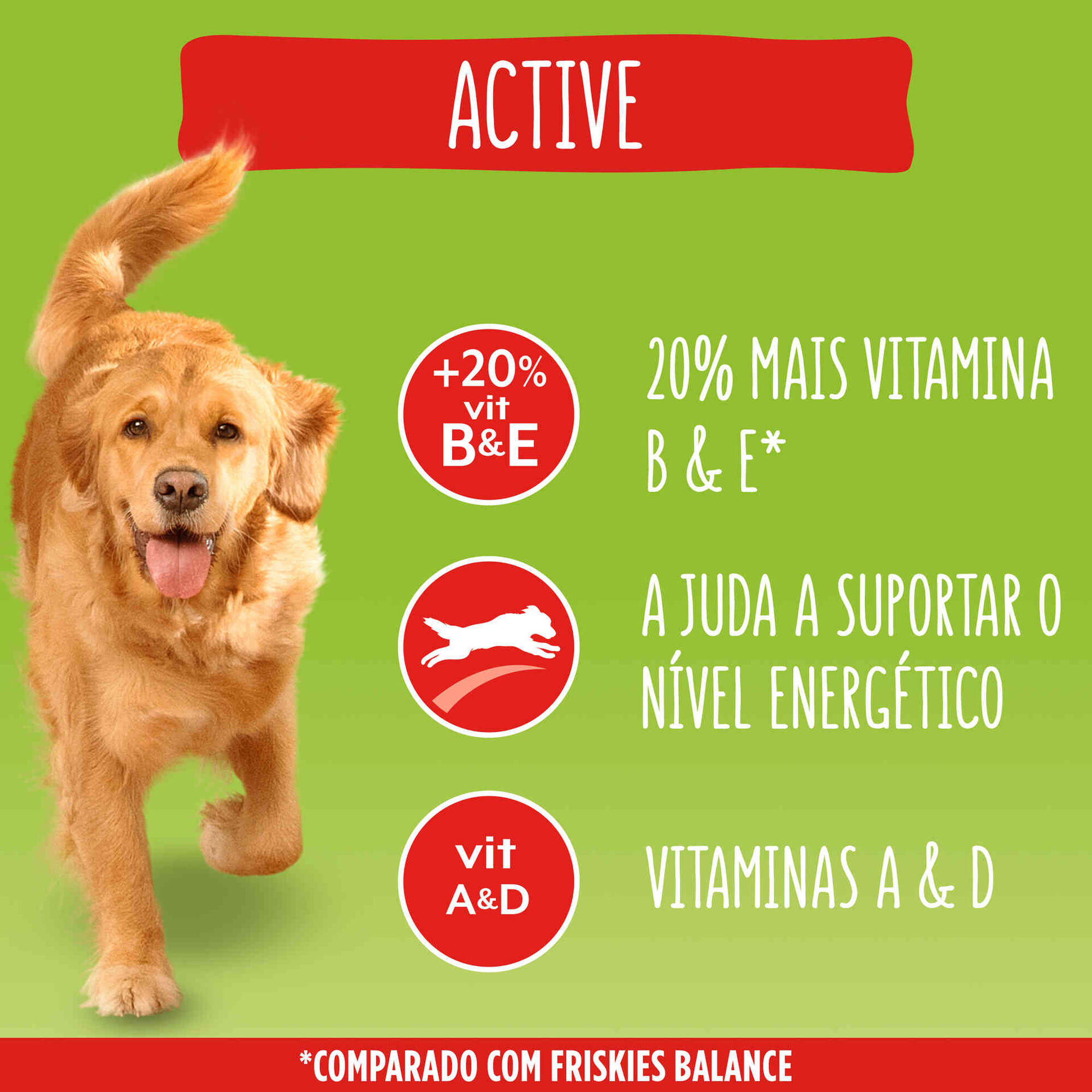 Ração para Cão Adulto Active Vaca