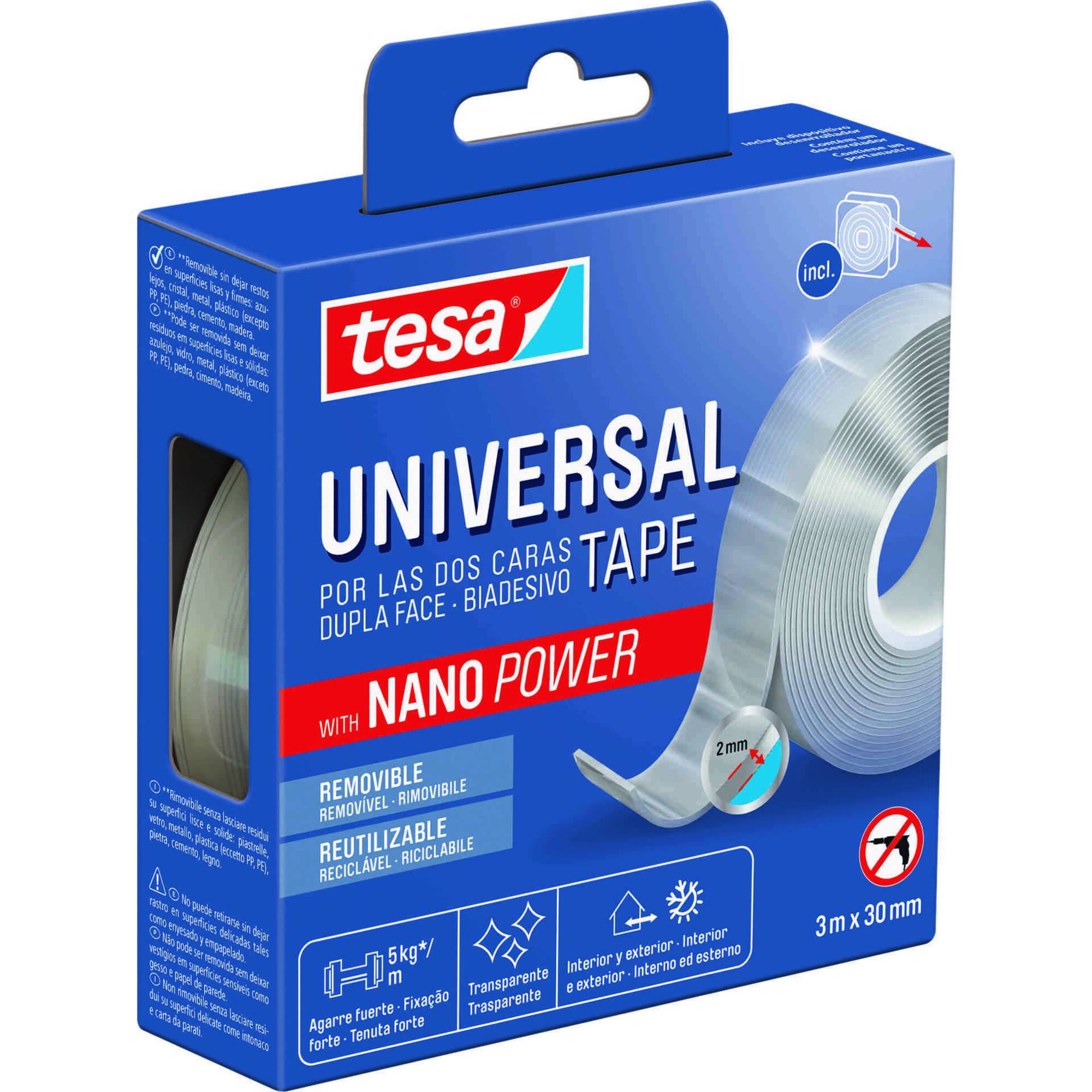 Fita Adesiva Dupla Face Nanopower Universal 3mtx30mm Transparente