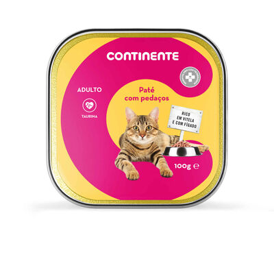 Comida Húmida para Gato Vitela Continente