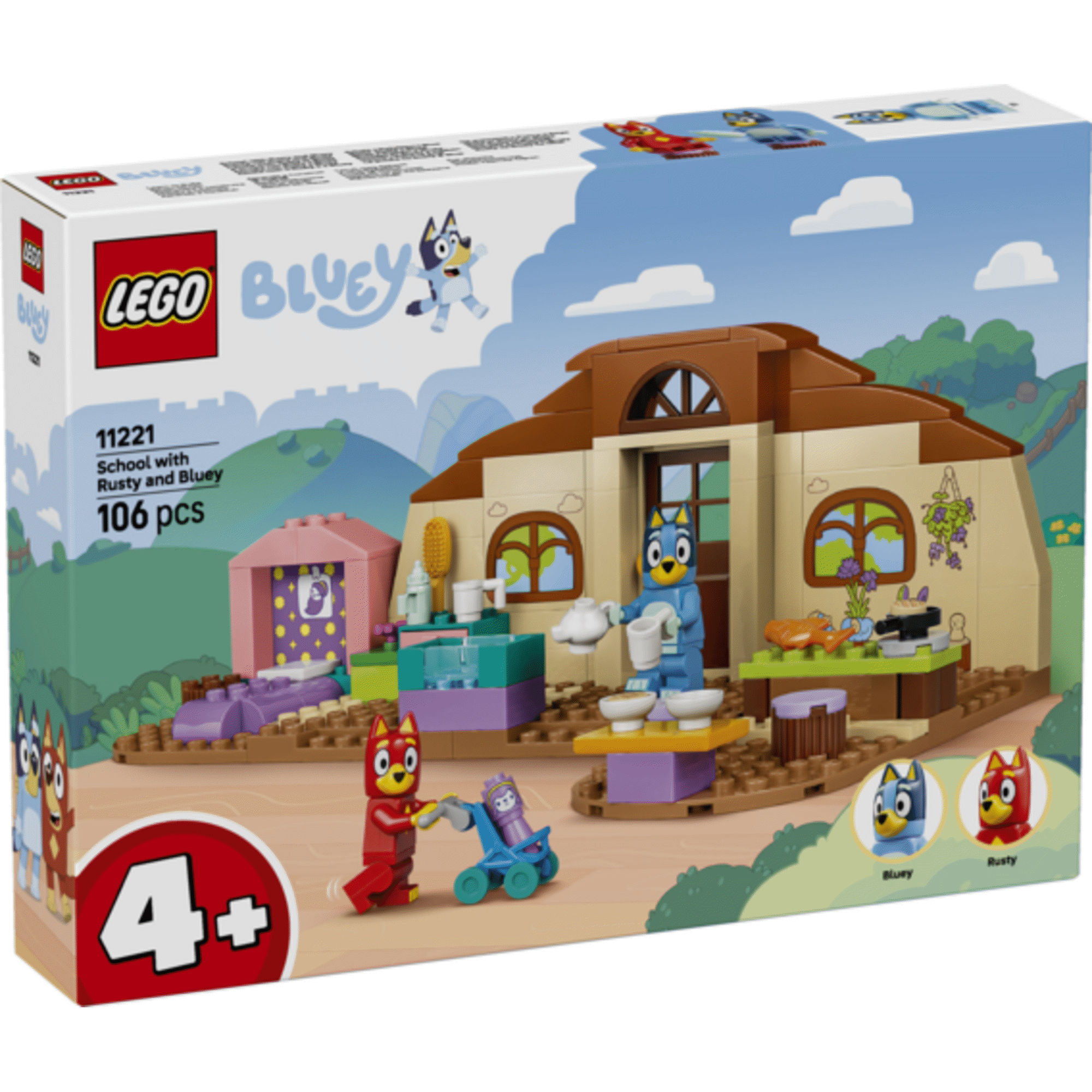 LEGO Bluey - Escola com o Rusty e a Bluey - 11221