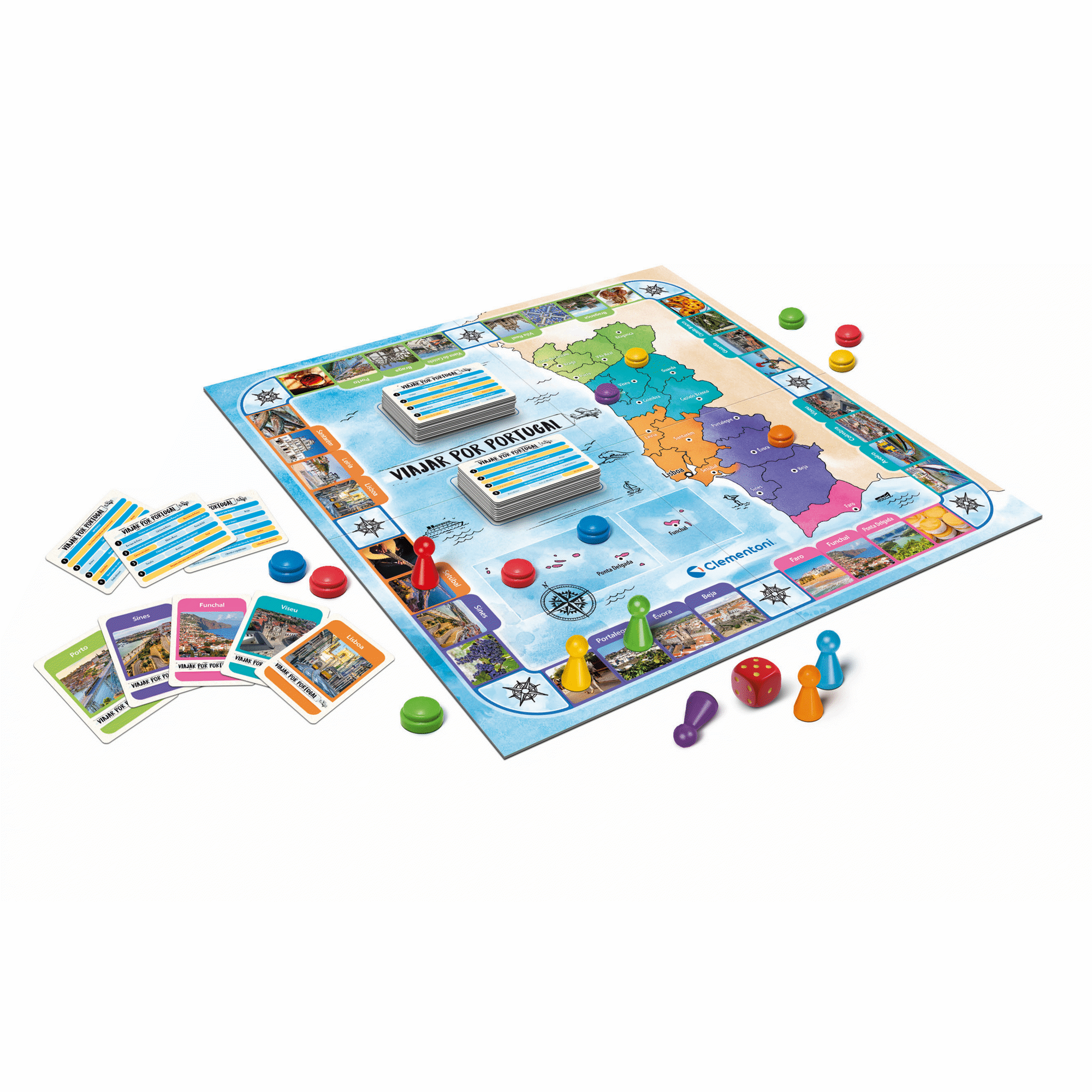 Jogo de Tabuleiro Viajar por Portugal