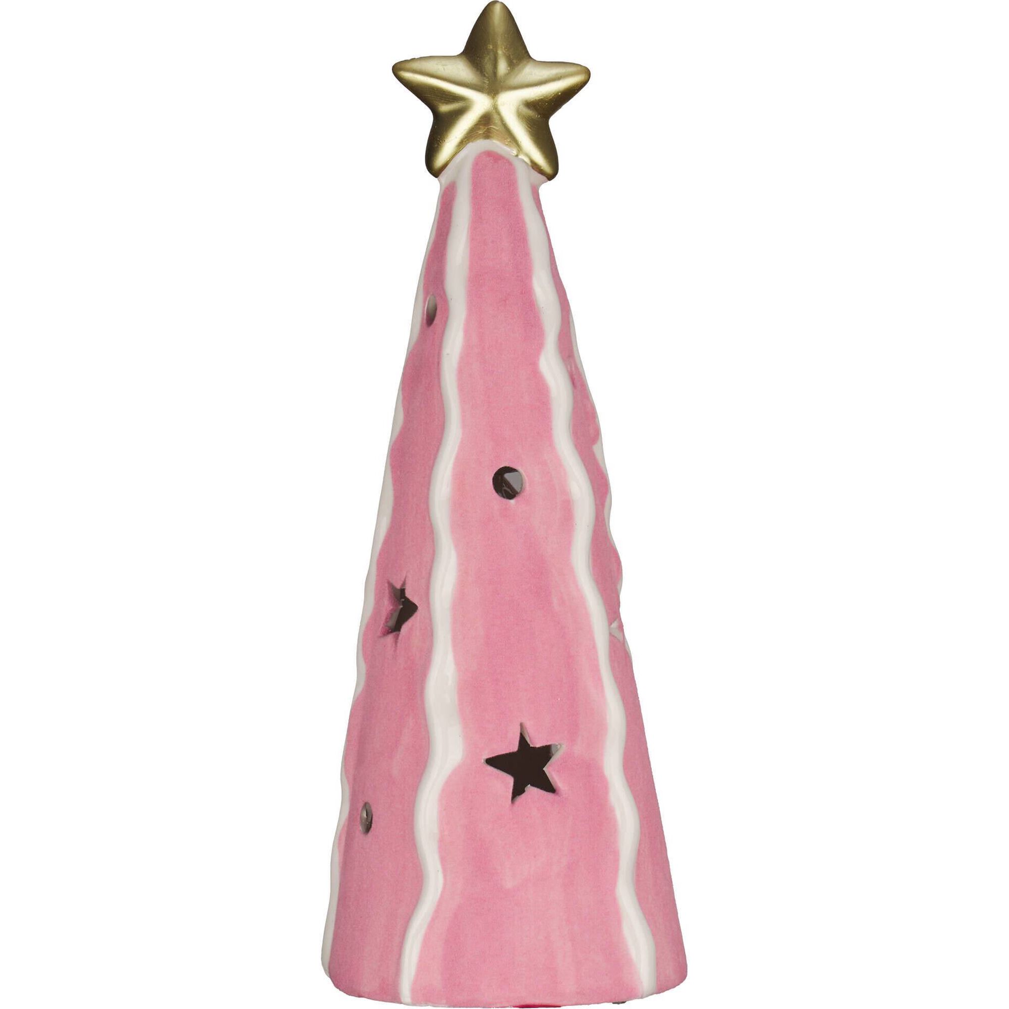 Árvore em Veludo 30cm Rosa