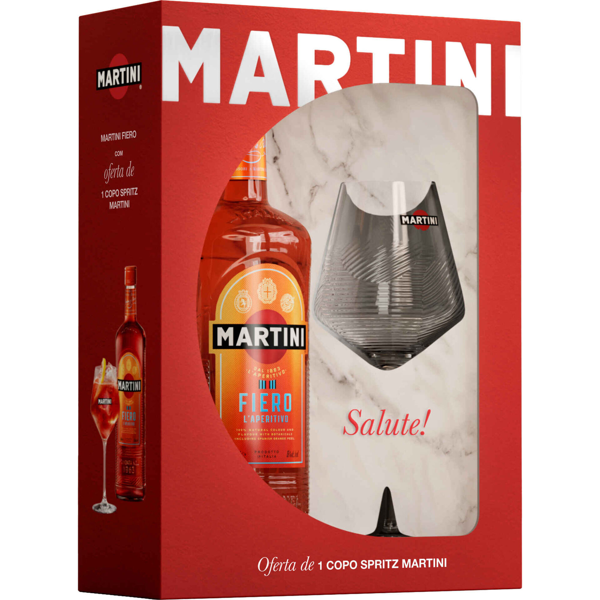 Aperitivo Martini Fiero com Copo