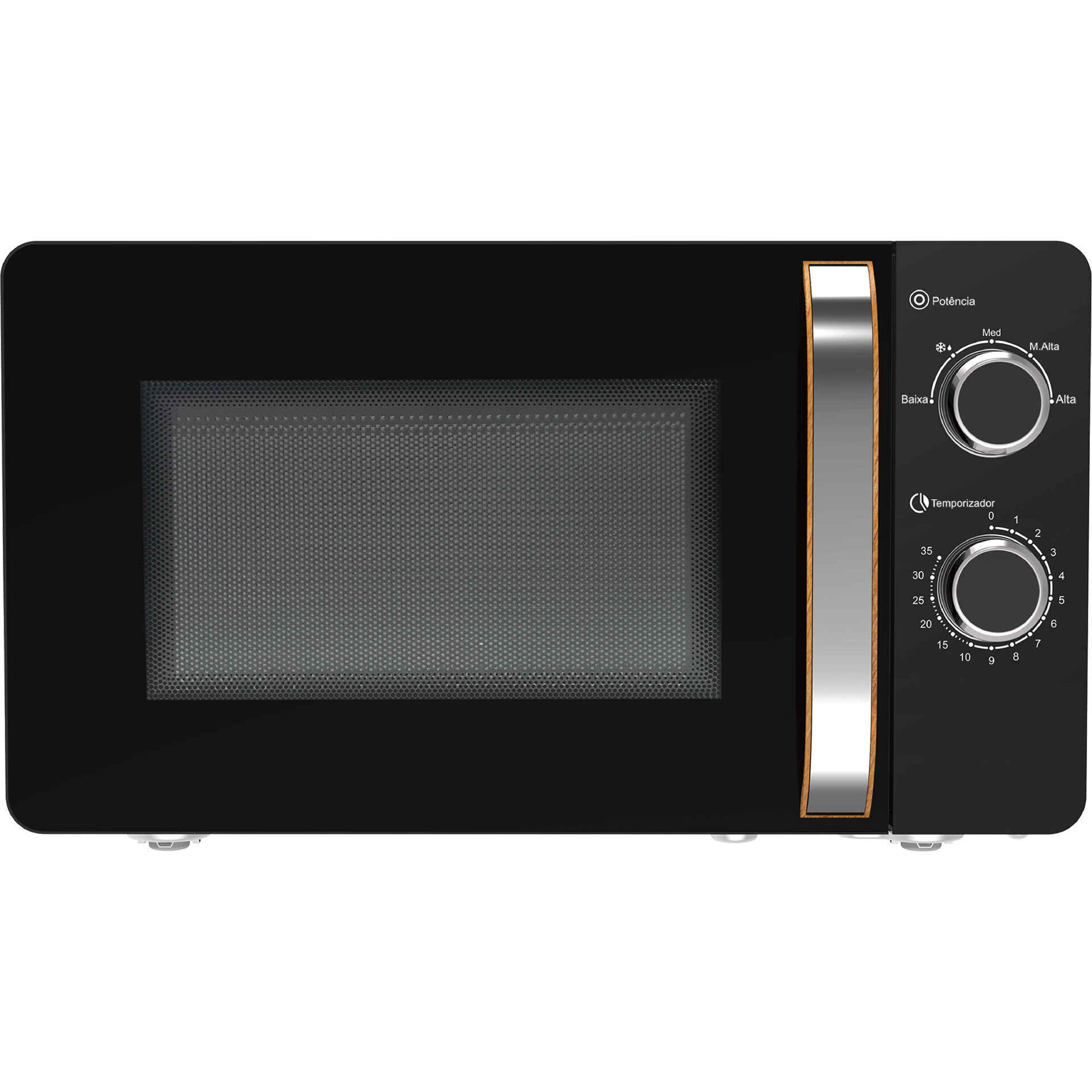 Microondas Preto 20L 700W Bazar&atilde;o