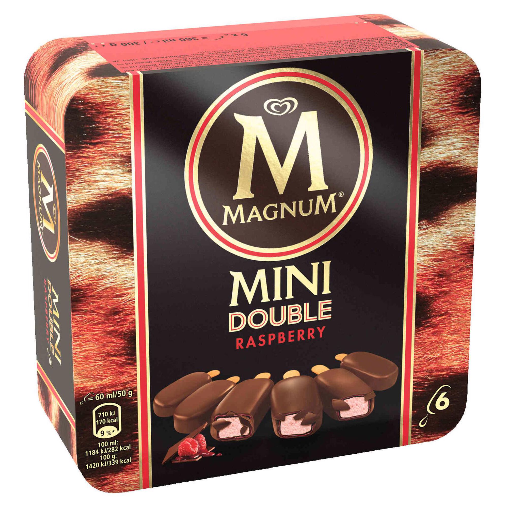 Gelado Mini Double de Framboesa Gelado Mini Double de Framboesa