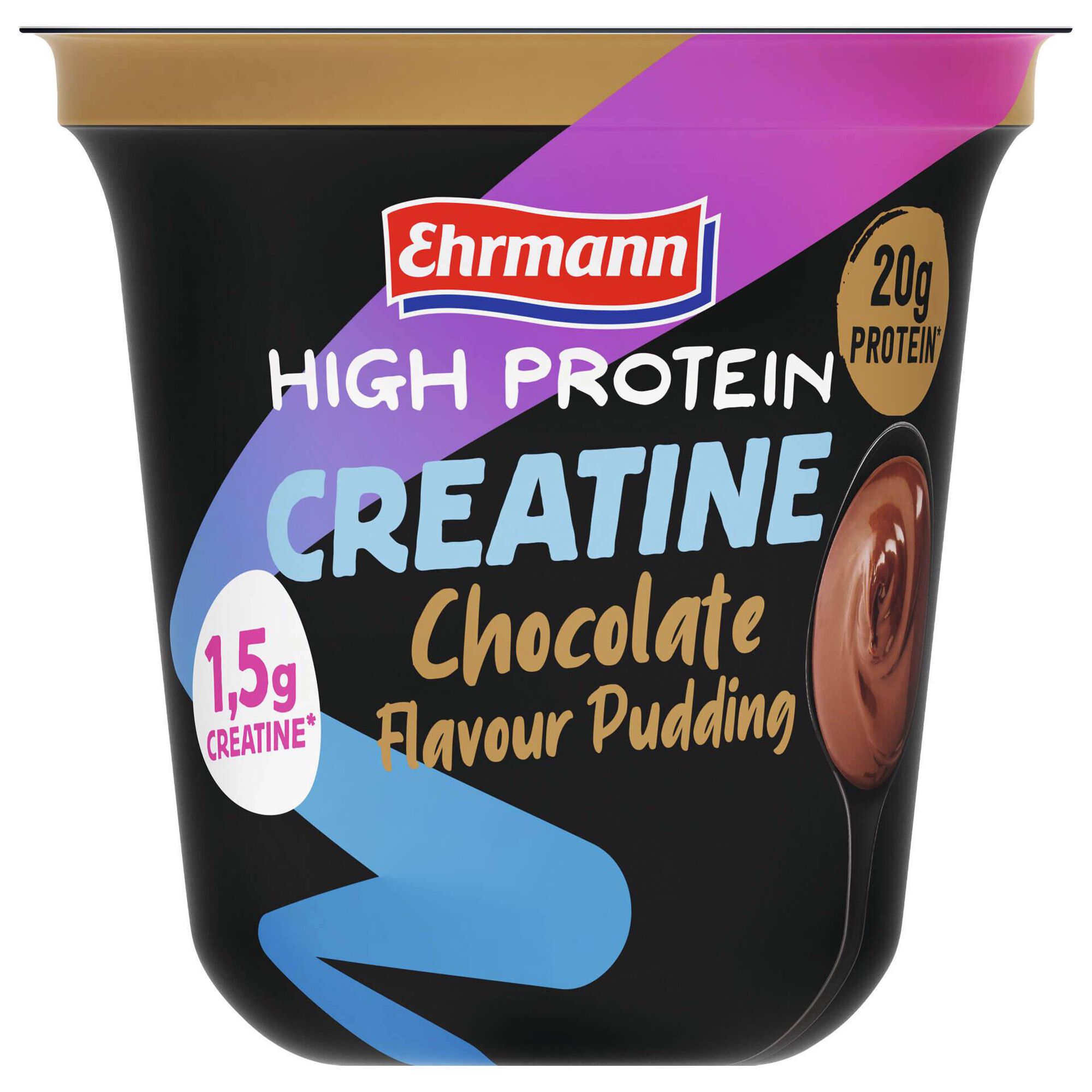 Pudim Proteíco de Chocolate com Creatina