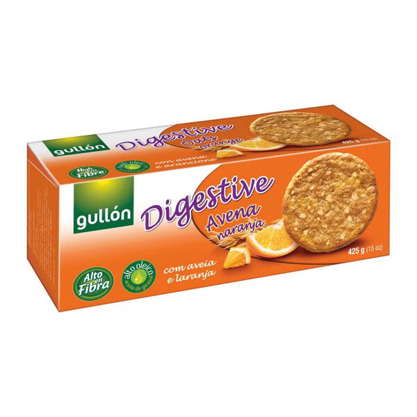 Bolachas Digestivas de Aveia e Laranja Gullón