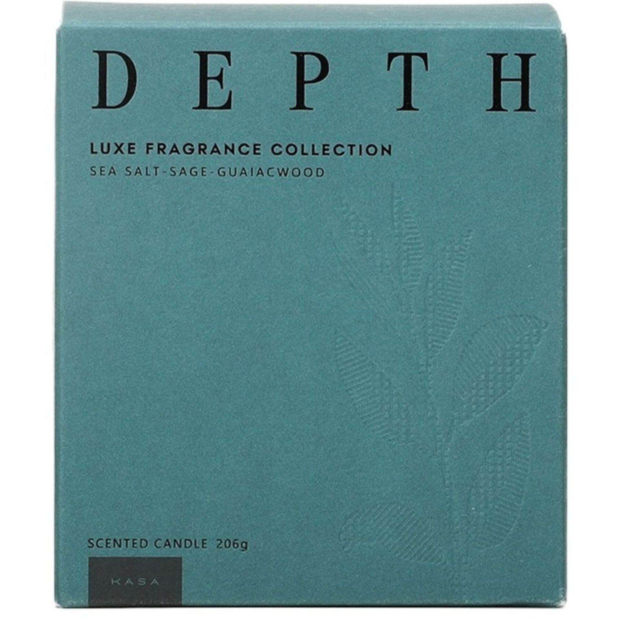 Vela em Copo com Tampa 206g Azul Kasa