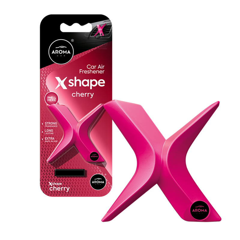 Ambientador Auto Encaixar X Shape Cereja Aroma Car