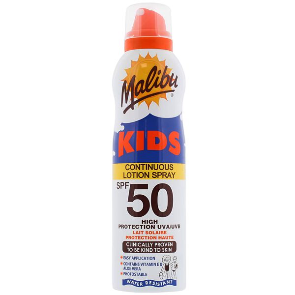 Protetor Solar Spray Criança FPS 50 Malibu