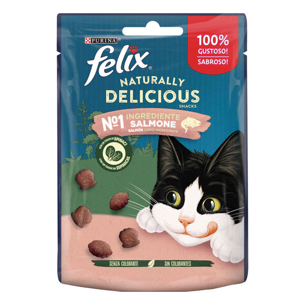 Snack para Gato Naturally Delicious Salmão Purina Felix