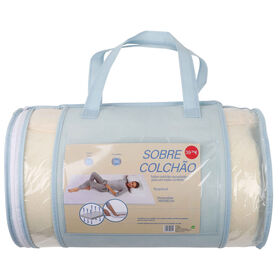 Sobrecolchão Viscoelástico Bege 140x190cm
