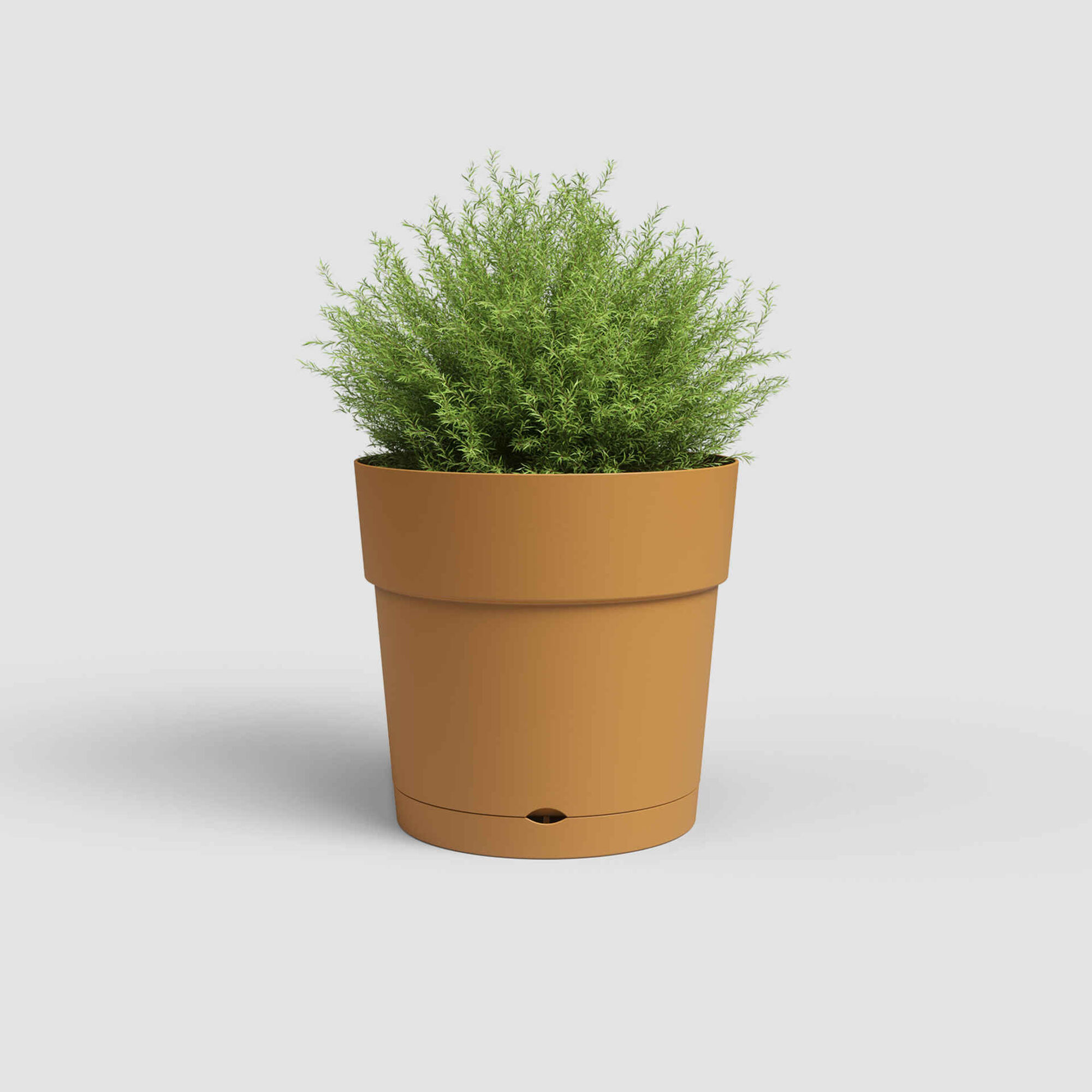 Vaso Redondo Plástico 20cm Cinza Escuro Vaso Redondo Plástico 20cm Cinza Escuro