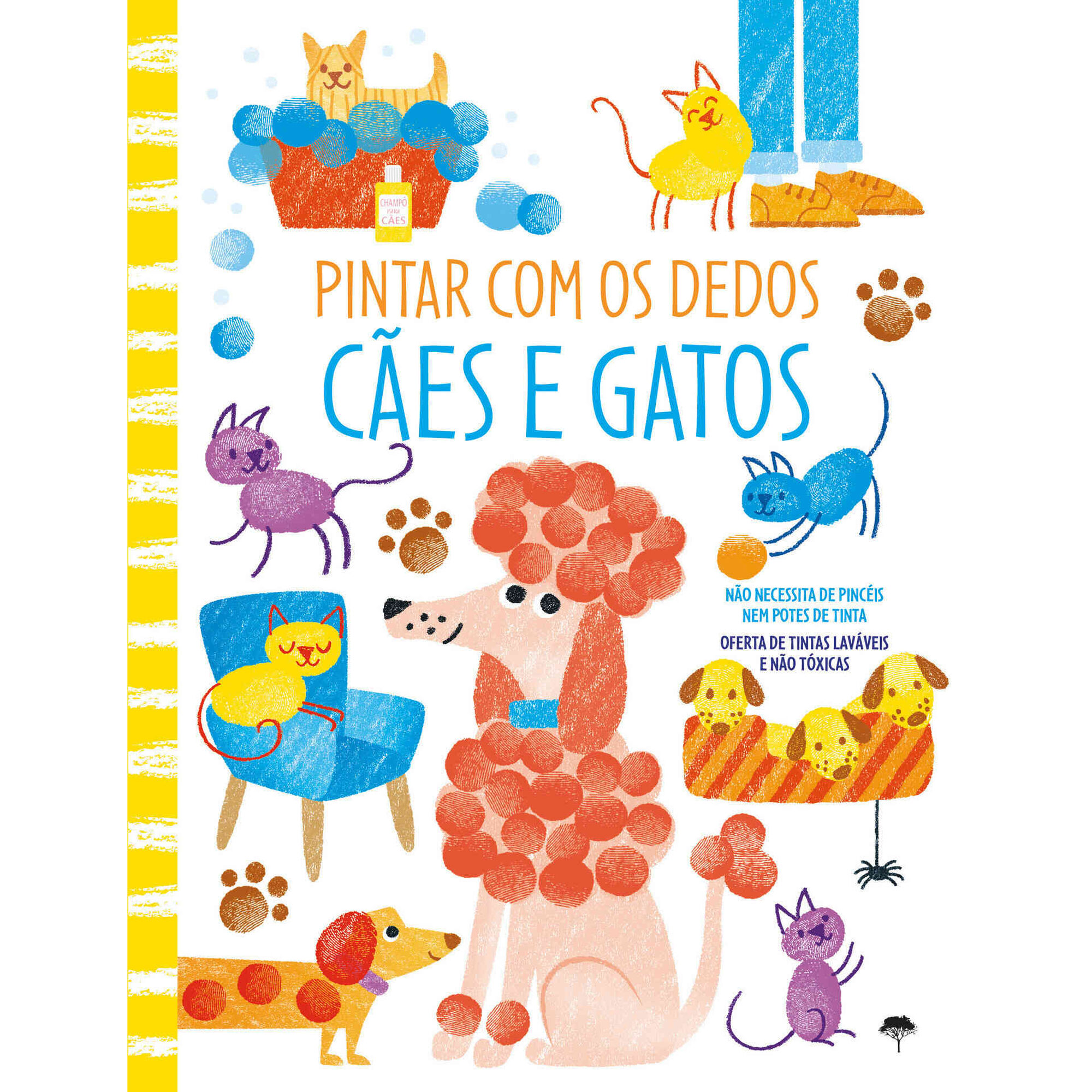 Pintar com os Dedos - Cães e Gatos Pintar com os Dedos - Cães e Gatos