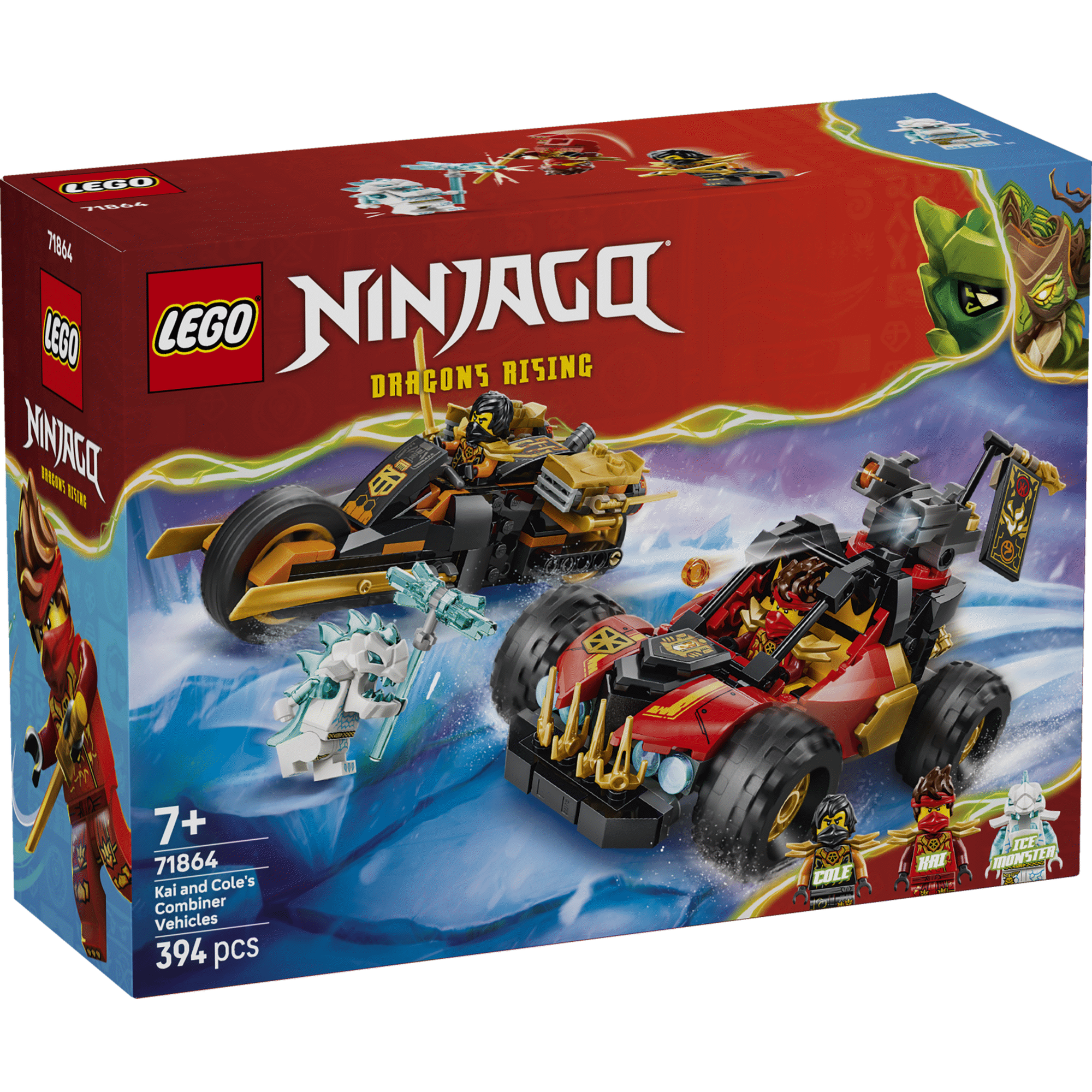 LEGO Ninjago - Ve&iacute;culos Combinadores do Kai e do Cole - 71864