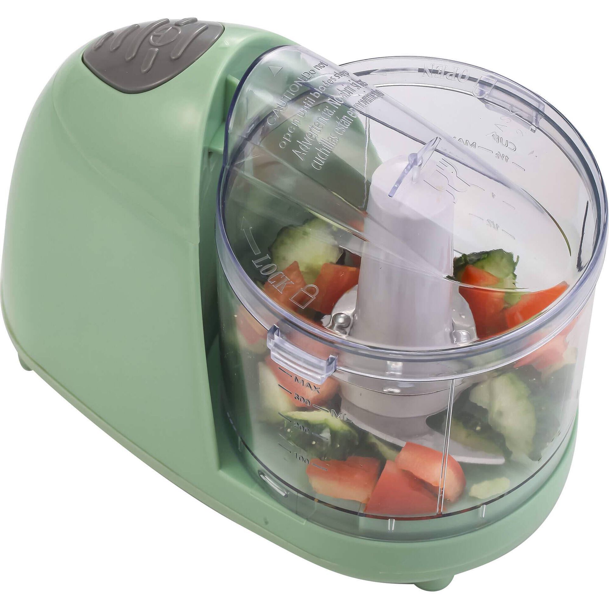 Mini Picadora Elétrica 350ml 150W Verde