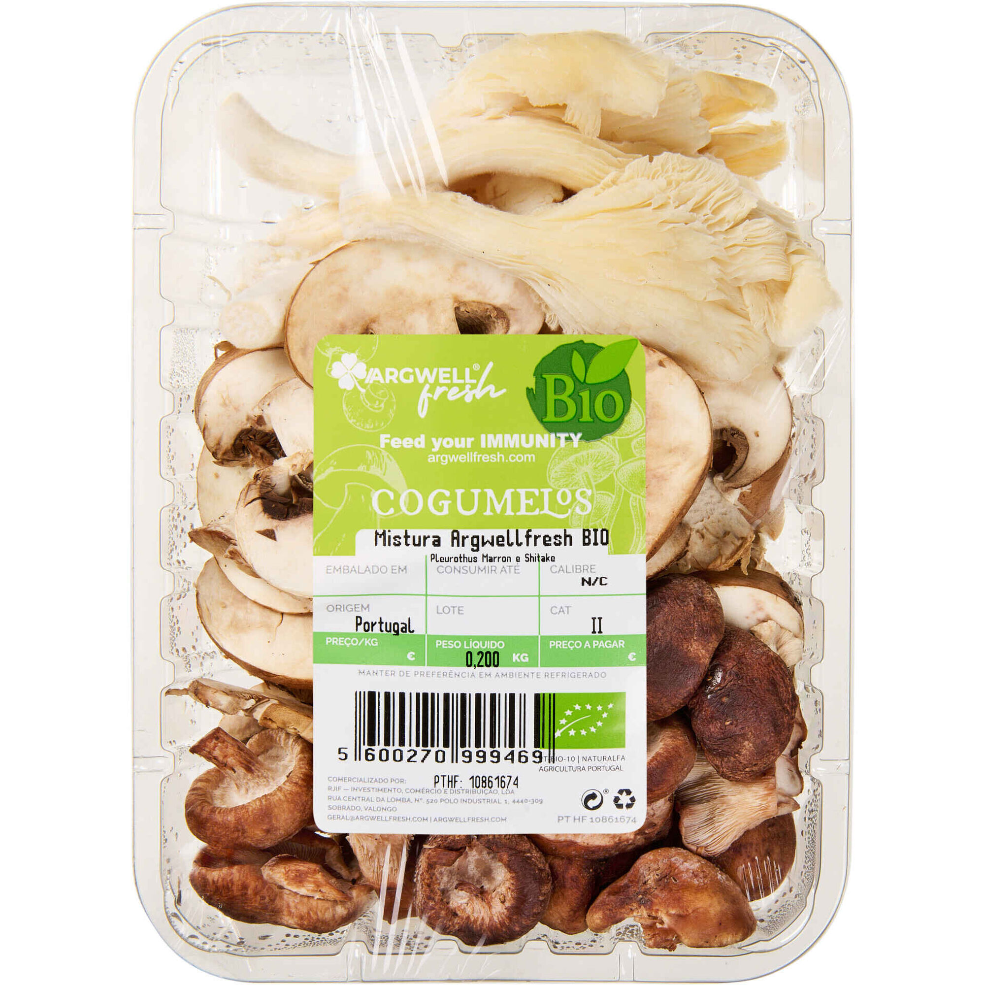 Mix de Cogumelos Biol&oacute;gico Argwell Fresh