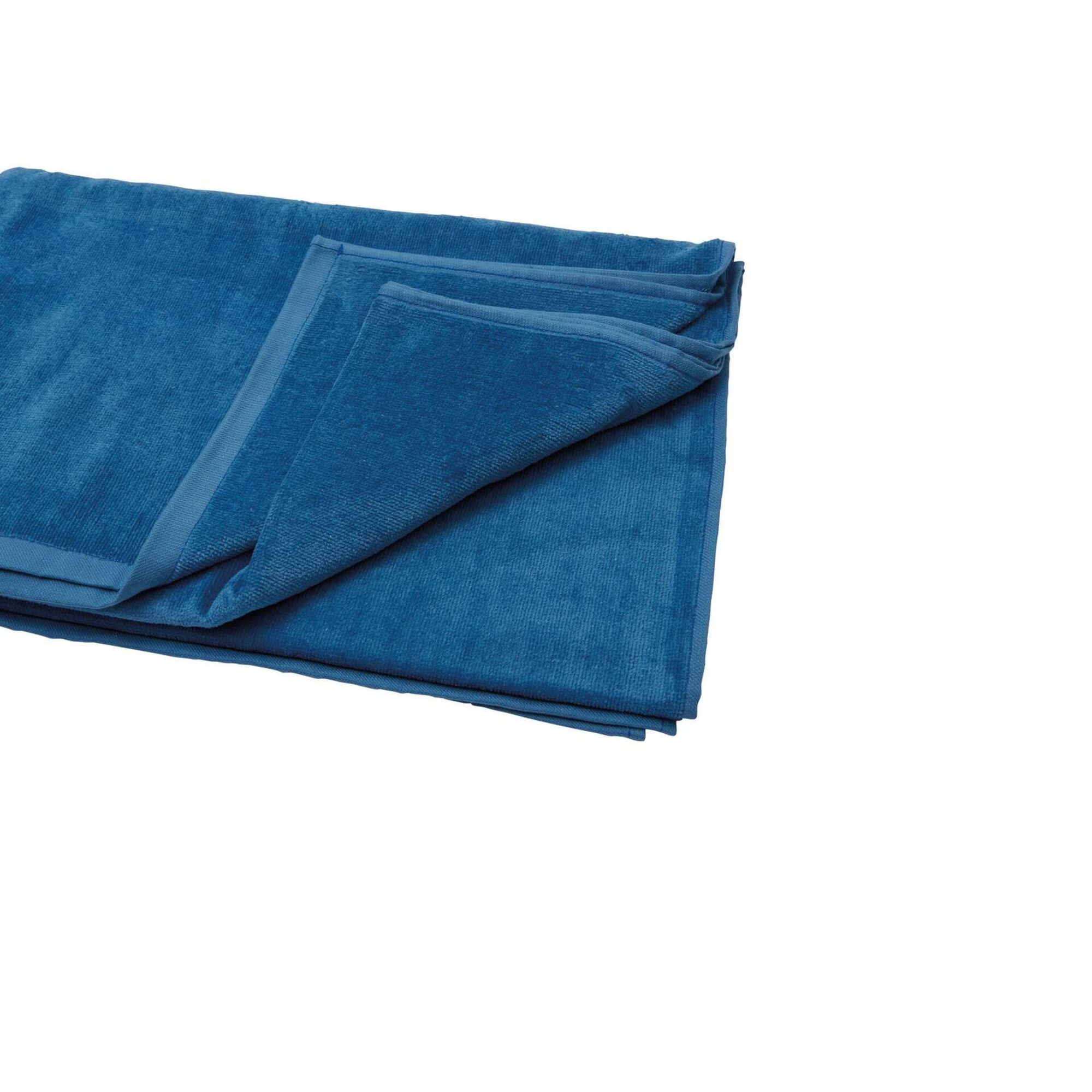 Toalha de Praia Algodão 89x165cm Azul Escuro Único Homem Toalha de Praia Algodão 89x165cm Azul Escuro Único Homem