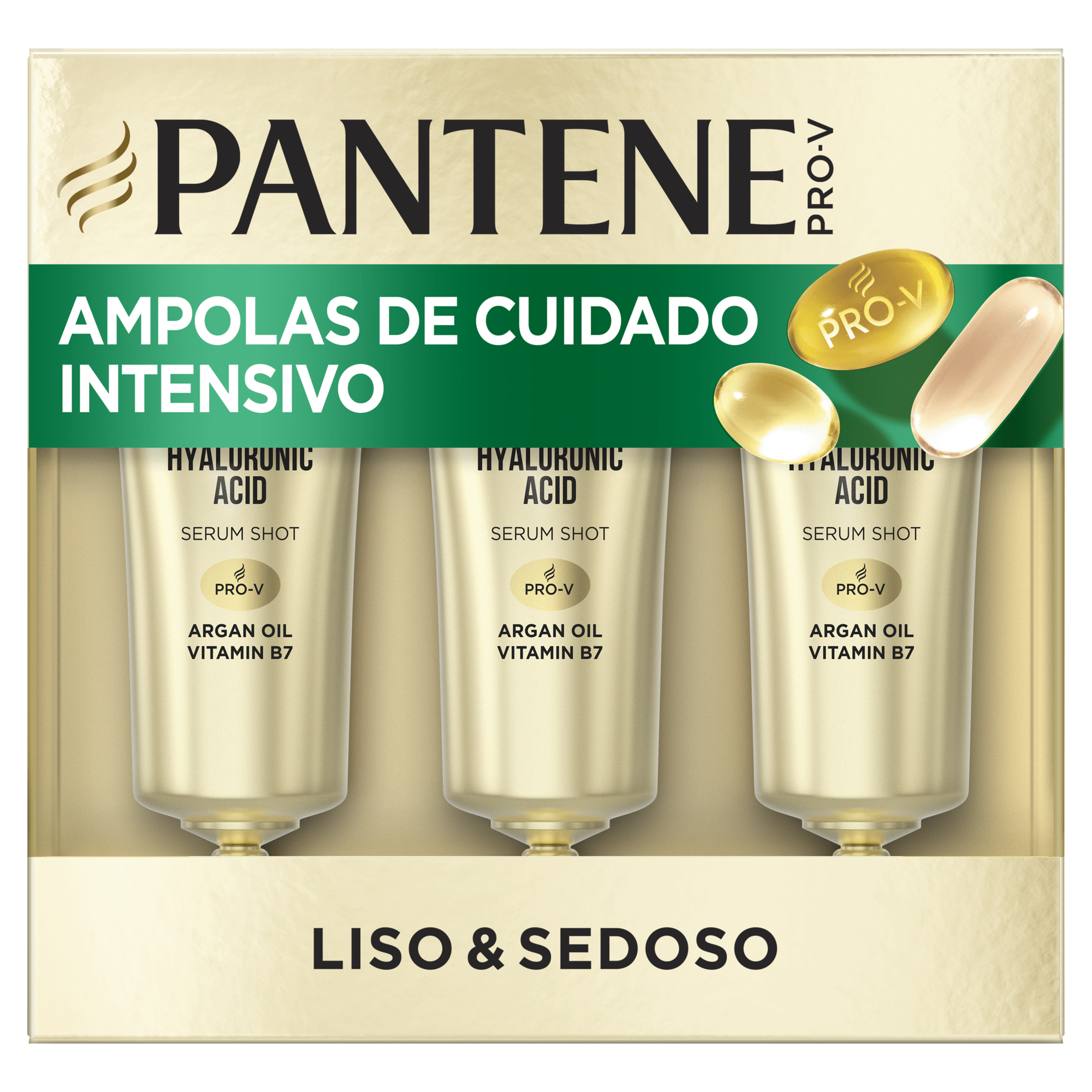 Ampolas Cabelo Resgate Liso e Sedoso Pantene