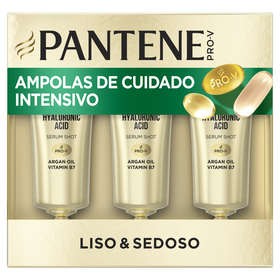 Ampolas Cabelo Resgate Liso e Sedoso Pantene