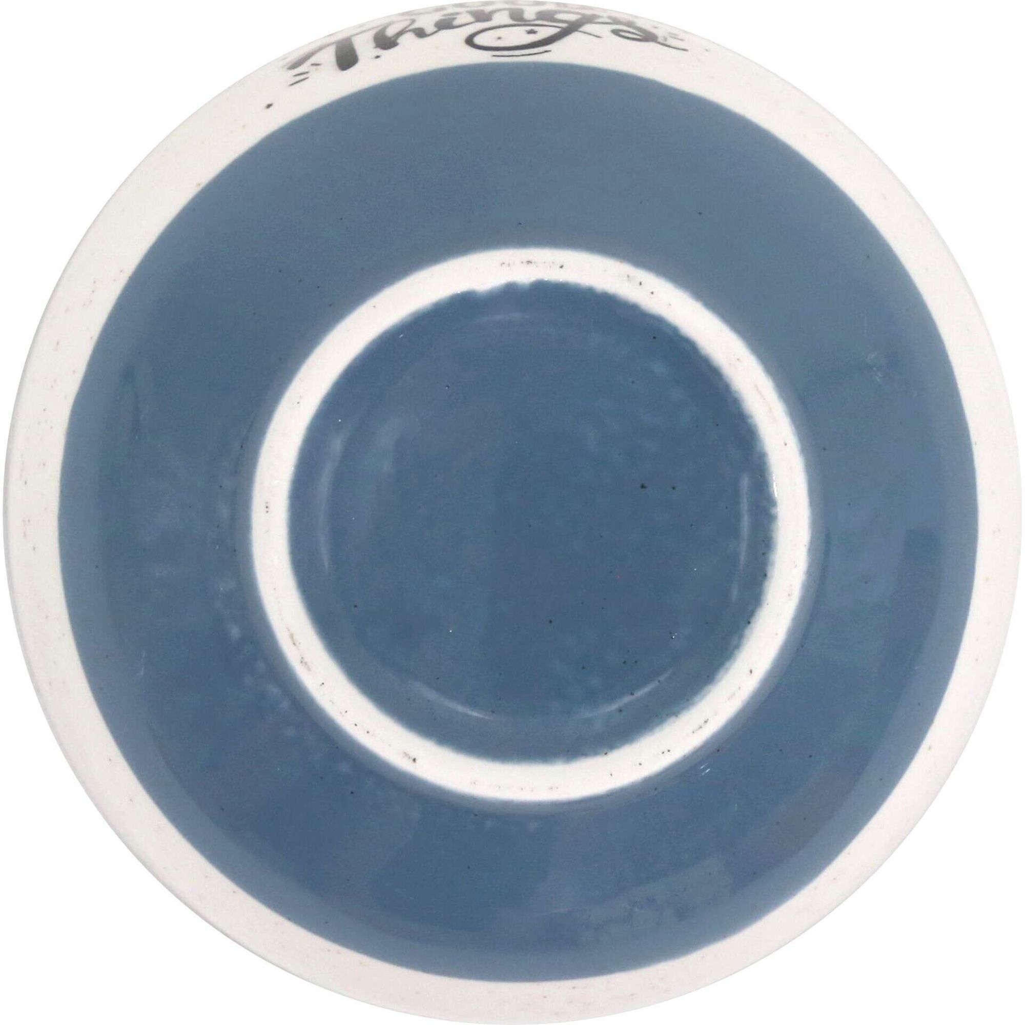 Taça Porcelana 420ml Bicolor Azul Passion