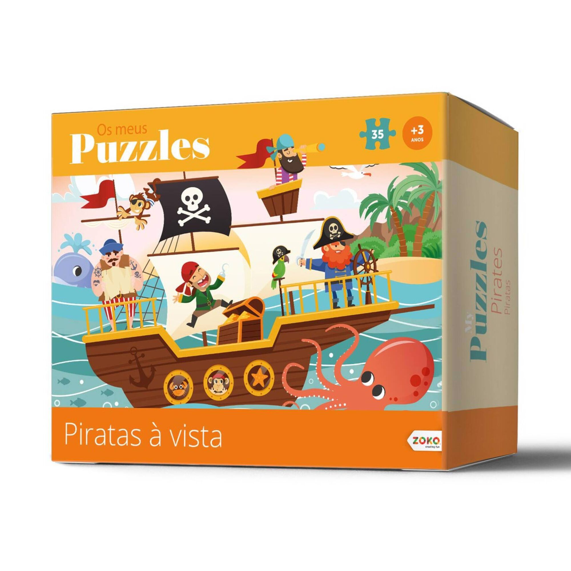 Puzzle Piratas à Vista 35 Peças