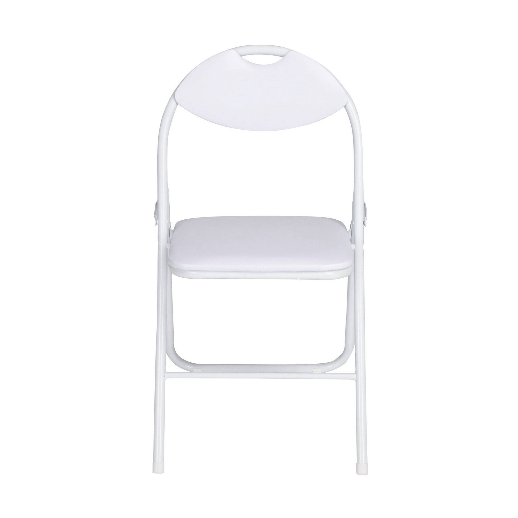 Cadeira Dobr&aacute;vel Almofadada Branca