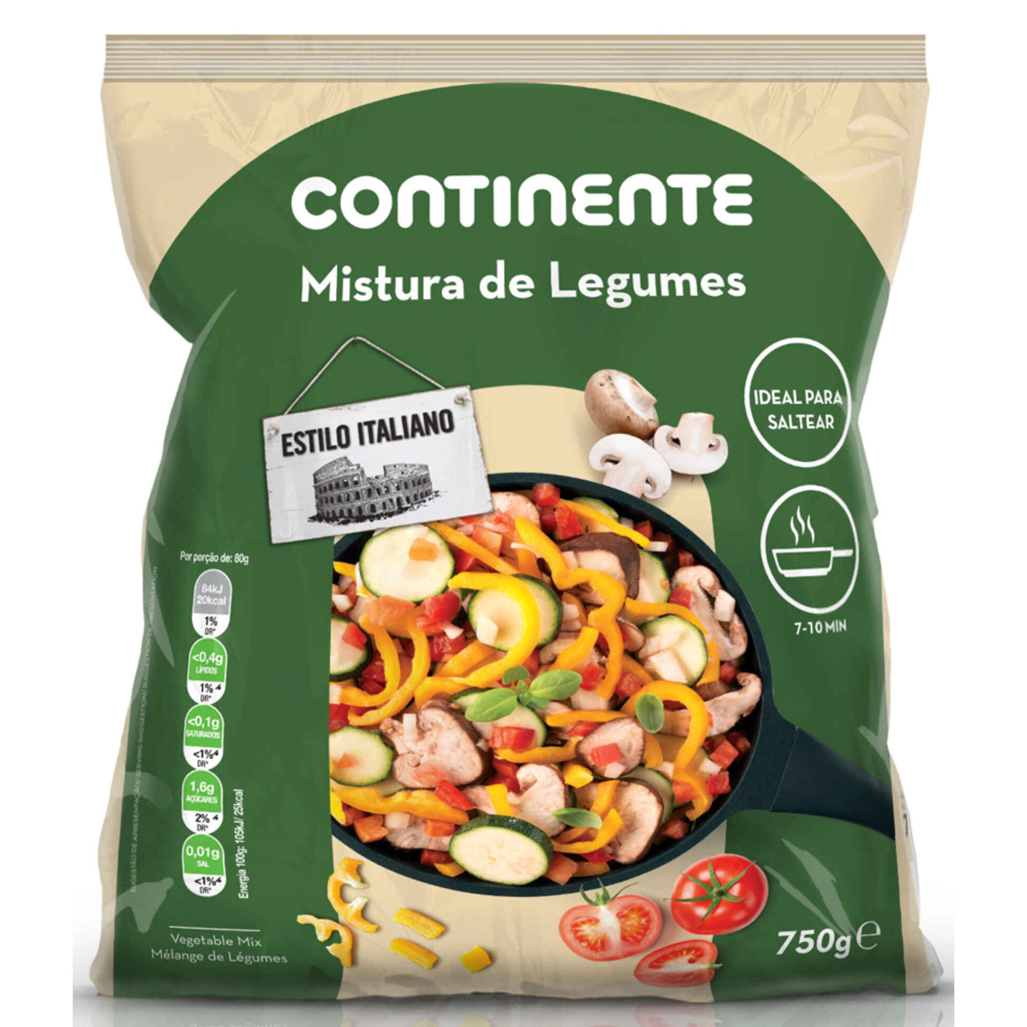 Mistura de Legumes Estilo Italiano