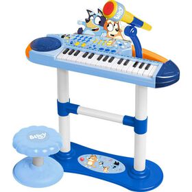 Piano com Banco e Microfone da Bluey