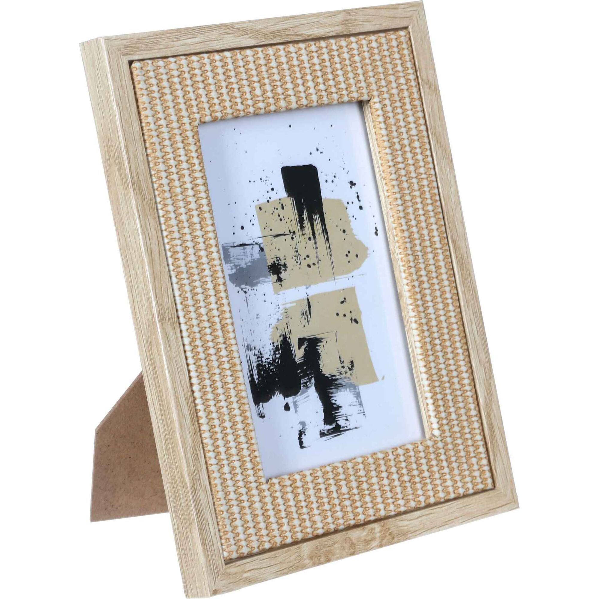 Moldura Palhinha 10x15cm Bege Kasa