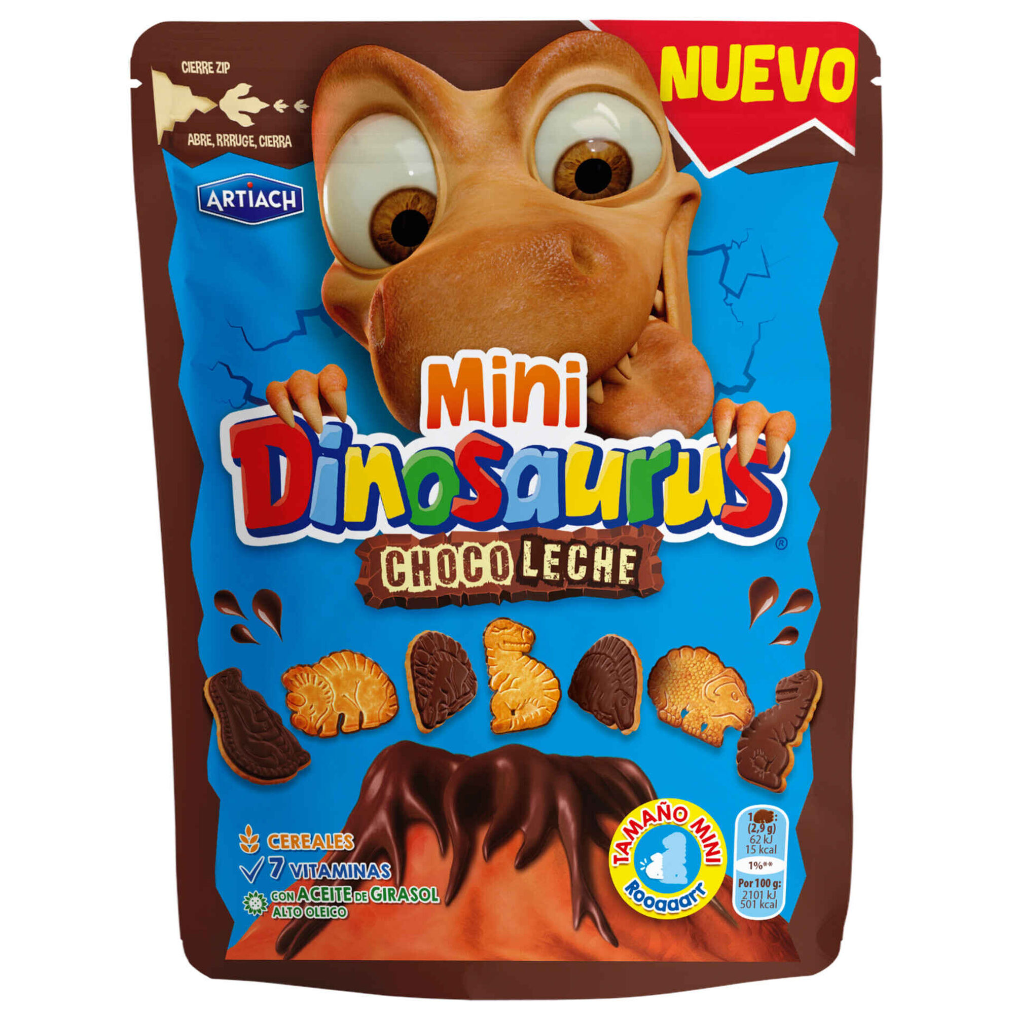 Bolachas Mini Dinossauros Chocolate de Leite Bolachas Mini Dinossauros Chocolate de Leite
