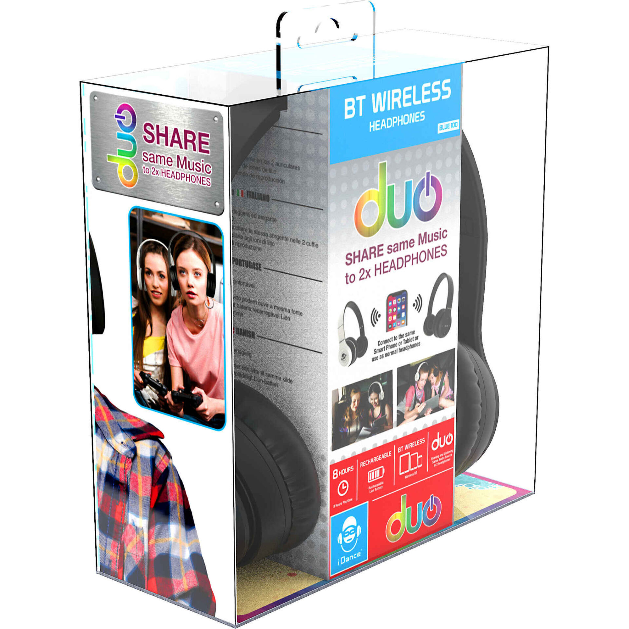 iDance - Auscultadores Bluetooth Sem Fios