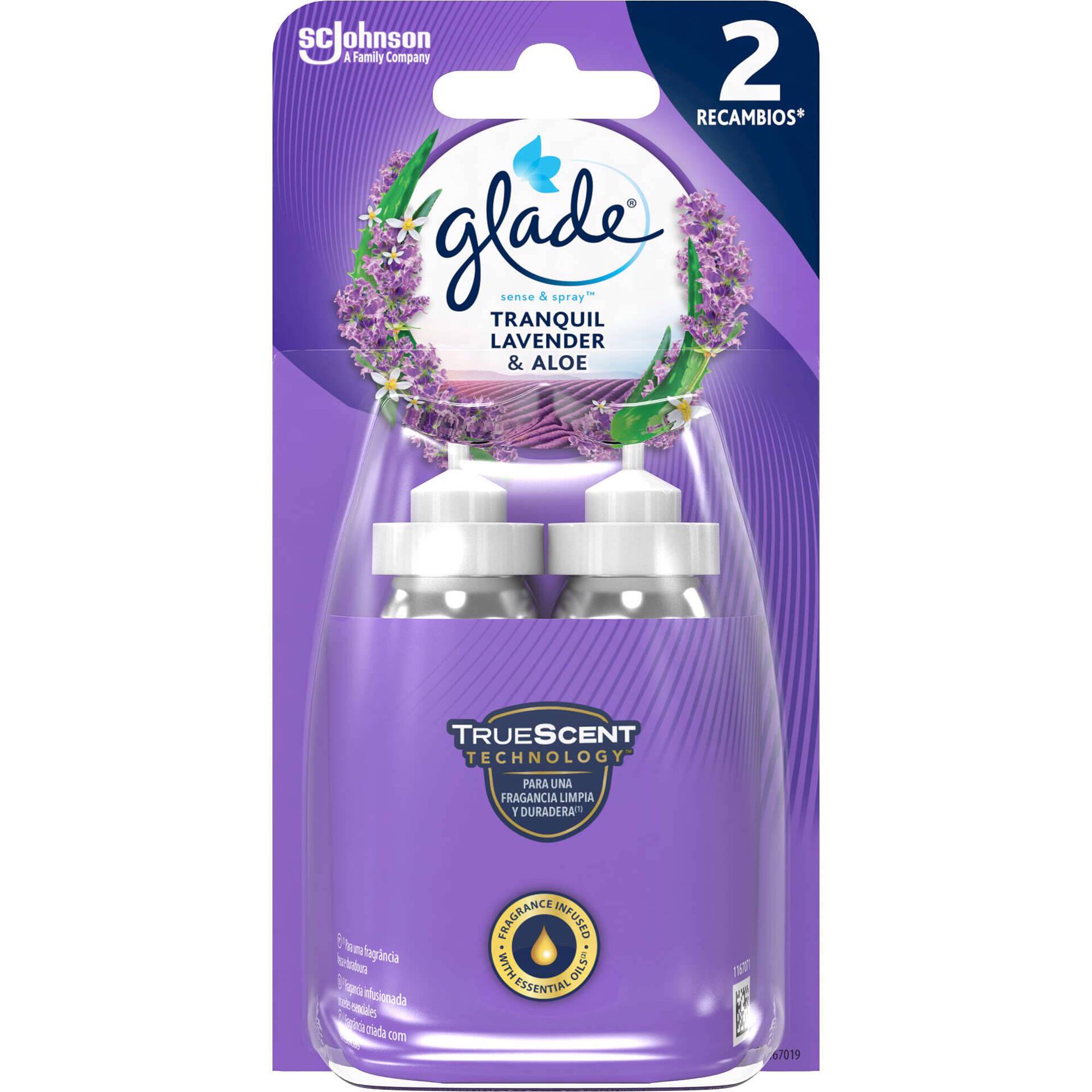 Ambientador Recarga Portátil Sense&Spray Lavanda e Jasmim