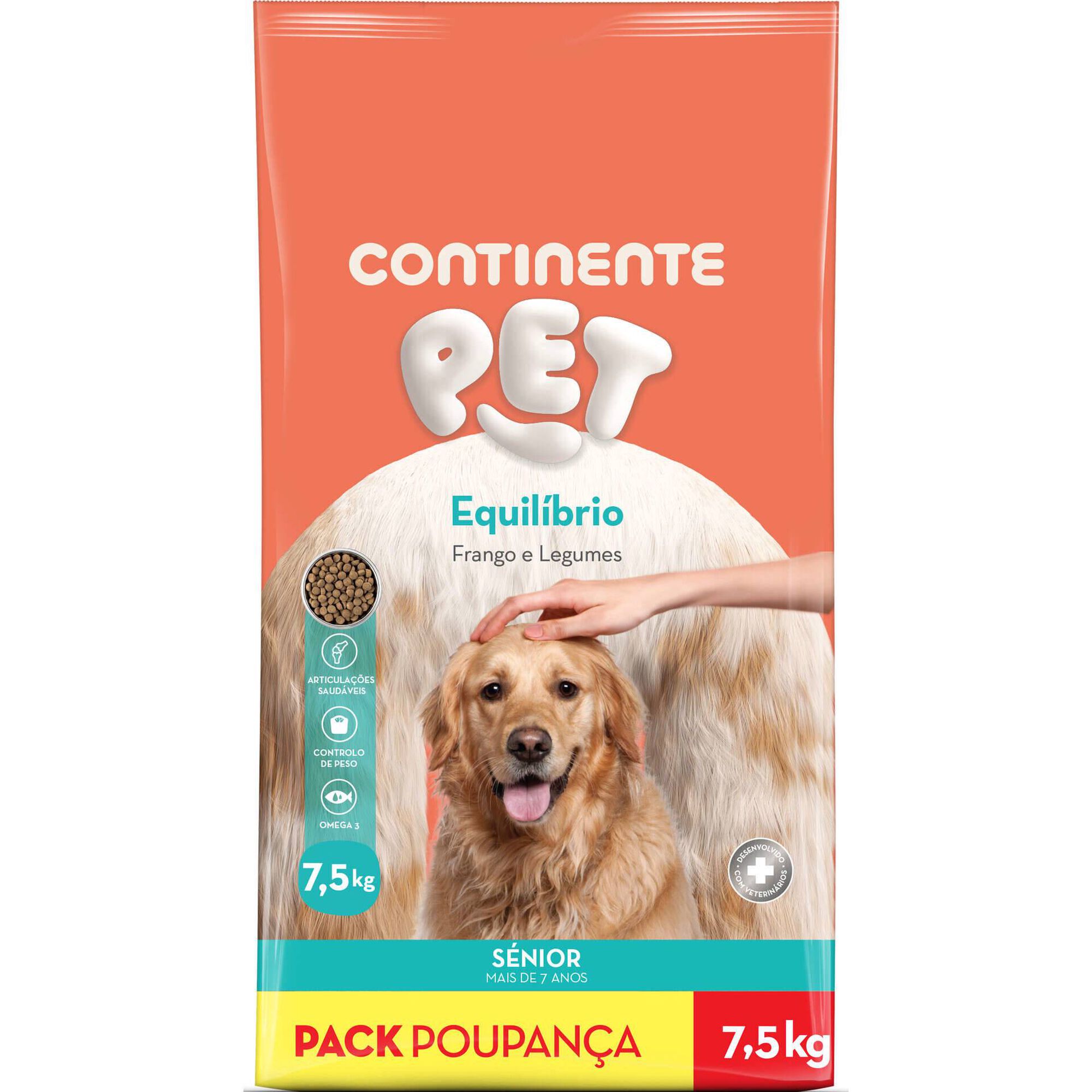 Ração para Cão Sénior Frango e Legumes Pack Poupança