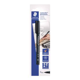 Marcador Permanente M&eacute;dio de Tinta Preta Staedtler