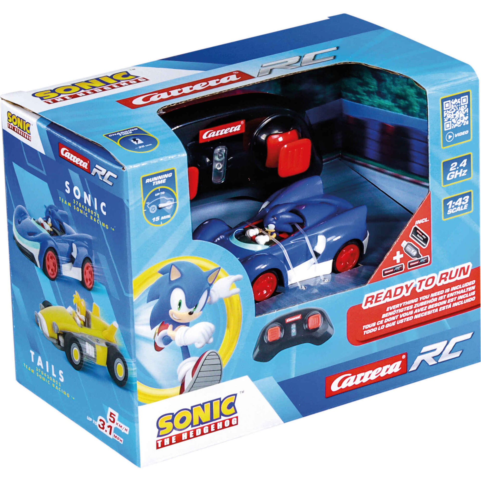 Radio Controlo Sonic Racing 1:43